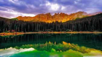 Nature dreamscape emerald reflections wallpaper