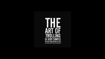 Text humor funny typography trolling artwork black background wallpaper