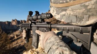 Aimpoint m4 carbine us army united states wallpaper