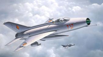 Artwork mig-21 fishbed airforce german democratic republic