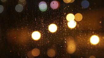 Bokeh rain wallpaper