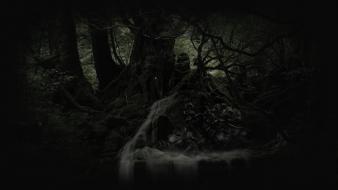 Horror forest derelict