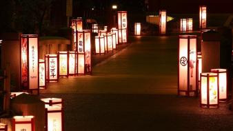 Japan views lanterns wallpaper