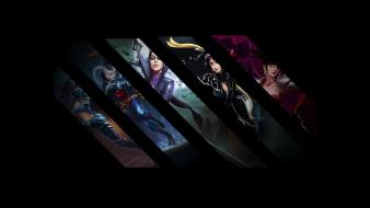 League of legends collage panels vayne game wallpaper