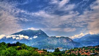 Mountains clouds landscapes nature italy skyscapes wallpaper