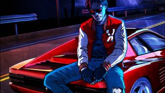 Music drive electro artwork french kavinsky wallpaper