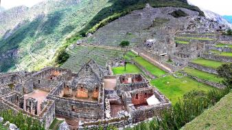 Peru unesco world heritage site cities grass wallpaper