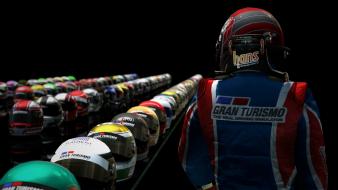 Video games helmets gran turismo 5 ps3 driver wallpaper