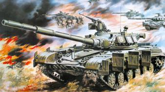 War military tanks artwork wallpaper