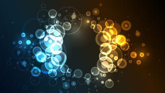 Abstract multicolor vector circles bokeh artwork graphics wallpaper