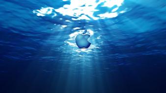 Apple logo water wallpaper