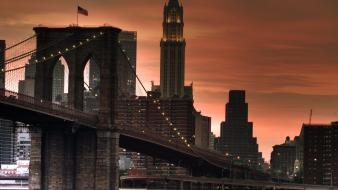 Brooklyn bridge new york city architecture bridges buildings wallpaper