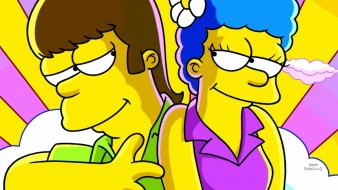 Cartoons homer simpson the simpsons marge wallpaper