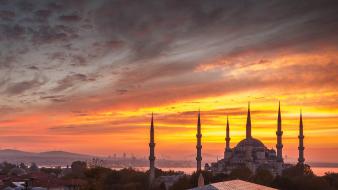 Hagia sophia istanbul turkey cities cityscapes wallpaper