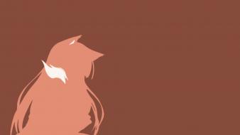 Holo the wise wolf spice and simple background wallpaper