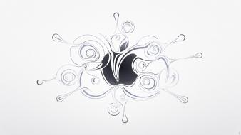 Minimalistic apple inc. design logos wallpaper