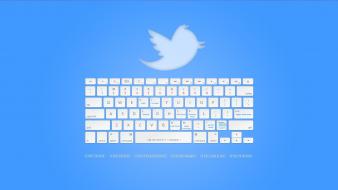 Minimalistic keyboards twitter hotkeys social media wallpaper