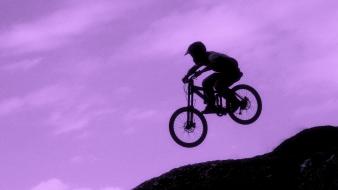 Purple mountain bikes wallpaper
