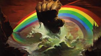 Rainbows artwork album covers wallpaper