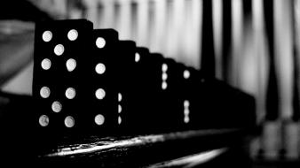 Abstract grayscale dominos game shades wallpaper