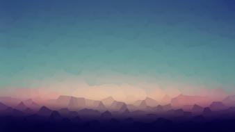 Abstract mountains simple wallpaper