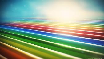 Colorful stripes wallpaper