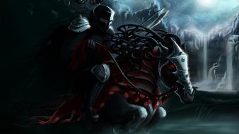 Fantasy art black knight wallpaper