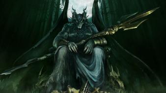 King guild wars 2 spears demon wallpaper