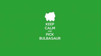 Pokemon video games bulbasaur keep calm and wallpaper