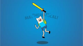 Adventure time artwork blue background stylized greenchay wallpaper