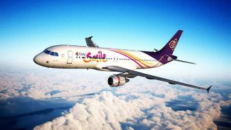 Aircraft airplanes thai airbus a320 wallpaper