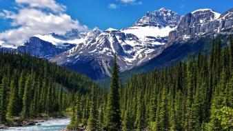 Alberta canada national park canadian rockies clouds wallpaper