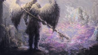 Angels artwork fantasy art guardians paintings wallpaper