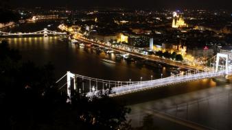 Budapest elisabeth bridges europe hungary cityscapes wallpaper