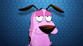 Courage the cowardly dog animals cartoons dogs pink wallpaper