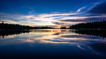 Dark beach sunset