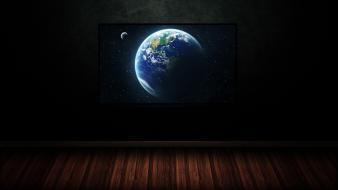 Earth black dark frames outer space wallpaper