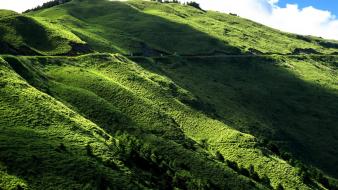 Green hills hillside landscapes mountains wallpaper
