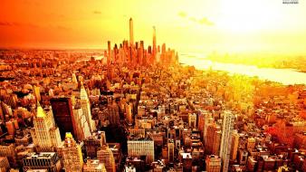 New york city sunrise wallpaper
