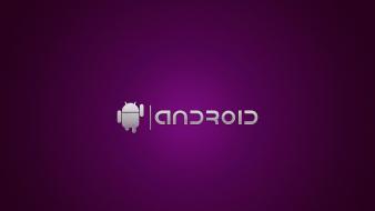 Purple android logo1 wallpaper