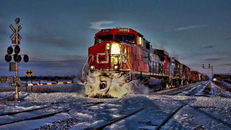 Trains locomotives hdr photography wallpaper