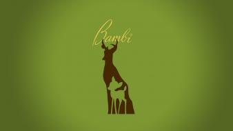Bambi disney company deer digital art minimalistic wallpaper