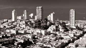 Black and white cityscapes san francisco wallpaper