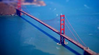 Bridges tilt-shift wallpaper