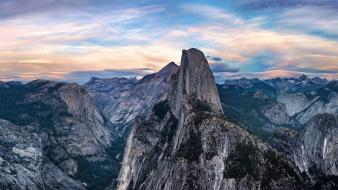 California yosemite national park blue clouds forests