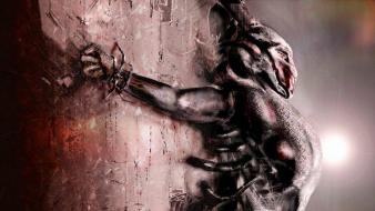 Creatures cross dark digital art fantasy wallpaper