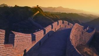 Great wall of china sunset wallpaper