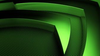 Green abstract design nvidia 3d wallpaper