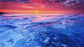 Ice landscapes wallpaper
