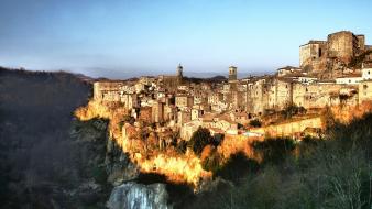 Italia italy sorano cities landscapes wallpaper